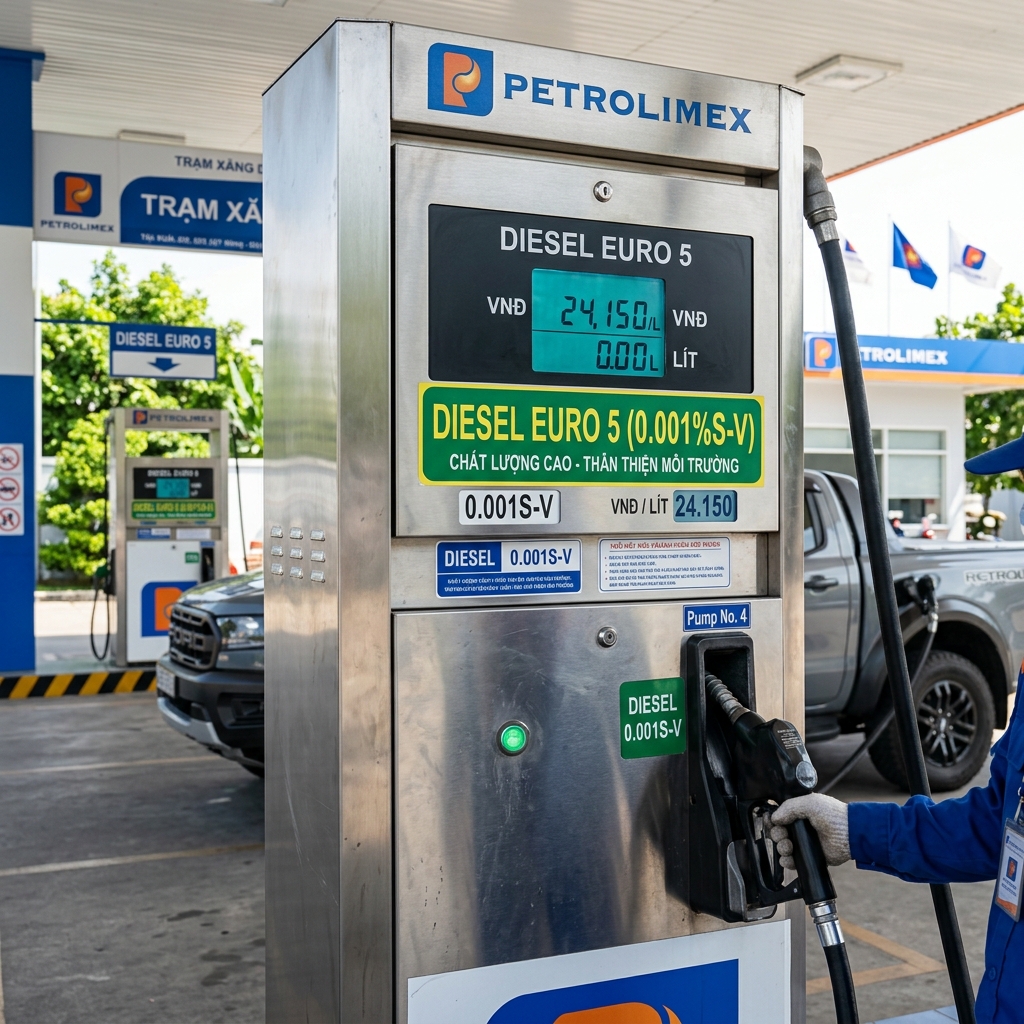 Sản phẩm Dầu Điêzen 0,001S Mức 5 - Dầu Diesel 0,001S Mức 5 là dầu diesel siêu sạch với hàm lượng lưu huỳnh cực kỳ thấp, đạt tiêu chuẩn môi trường Euro 5. | Công ty TNHH Tân Mỹ Đồng Tháp