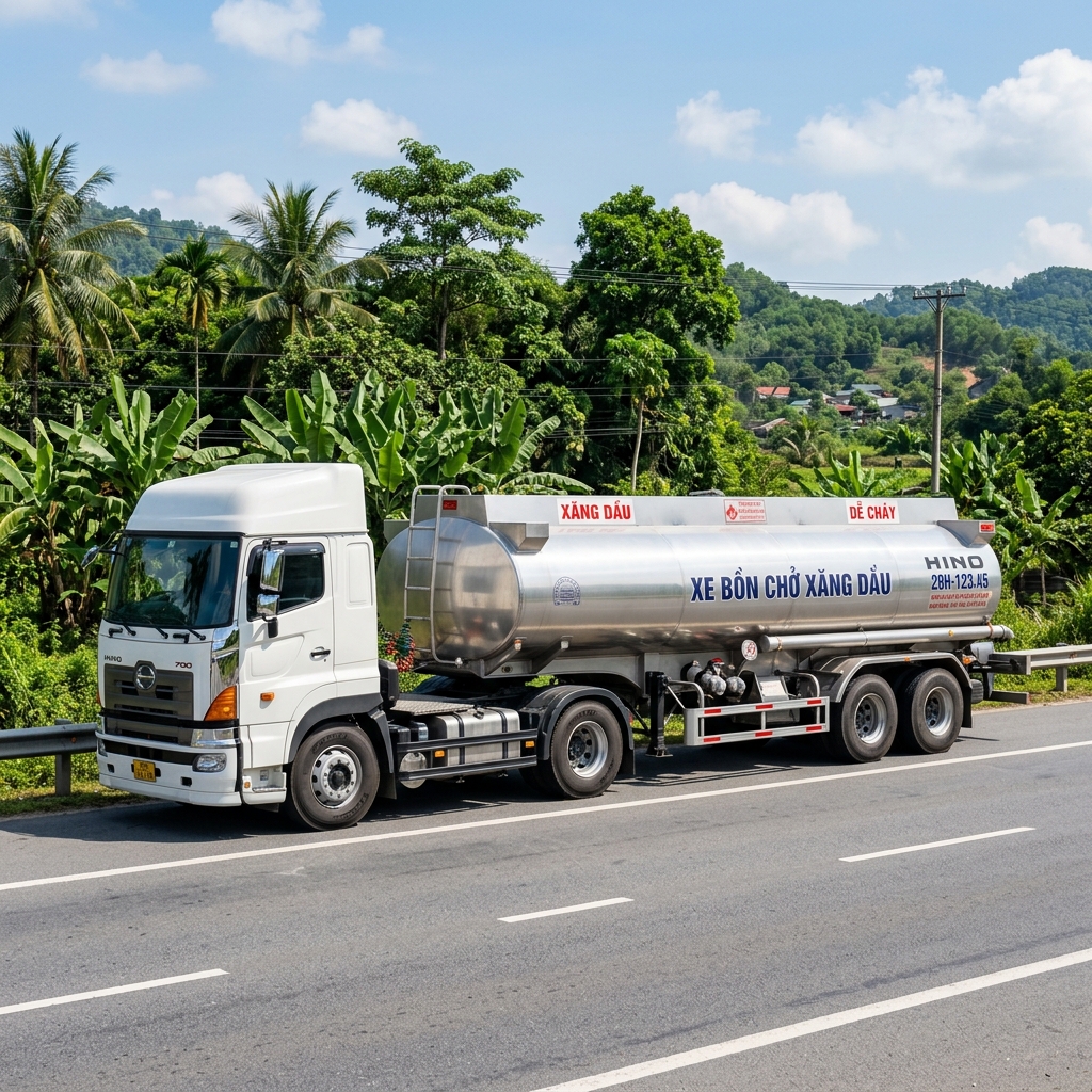 Dịch vụ Vận tải Nhiên liệu - Đội xe bồn chuyên dụng, đáp ứng nhu cầu vận chuyển an toàn, kịp thời.