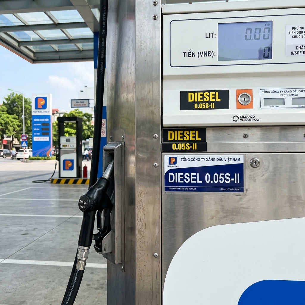 Sản phẩm Dầu Điêzen 0,05S Mức 2 - Dầu Diesel 0,05S Mức 2 là dầu động cơ diesel chất lượng cao, có hàm lượng lưu huỳnh thấp, bảo vệ động cơ tốt. | Công ty TNHH Tân Mỹ Đồng Tháp